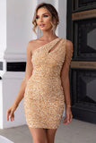 Contrast Sequin Sleeveless Mini Dress - felvior