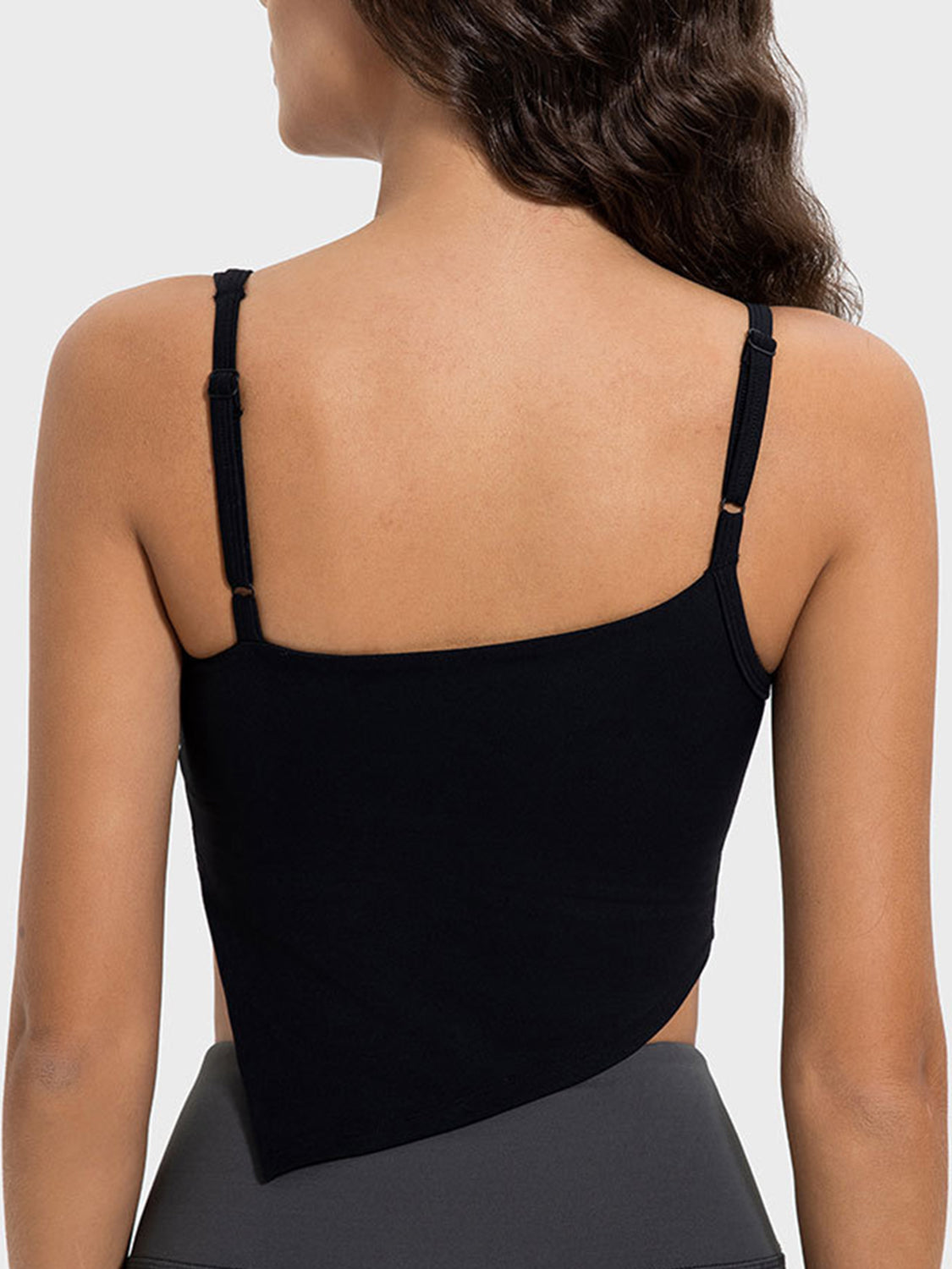 Millennia Slit Asymmetrical Neck Active Cami - felvior