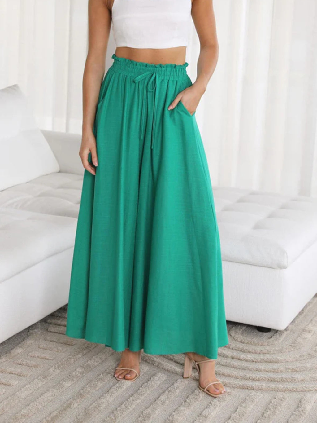 Wide Leg Pants with Pockets