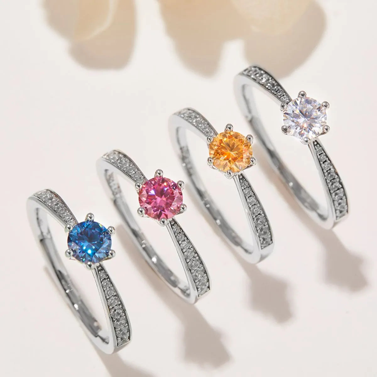 Moissanite 925 Sterling Silver Ring - felvior