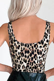 Leopard Sleeveless Bodysuit - felvior