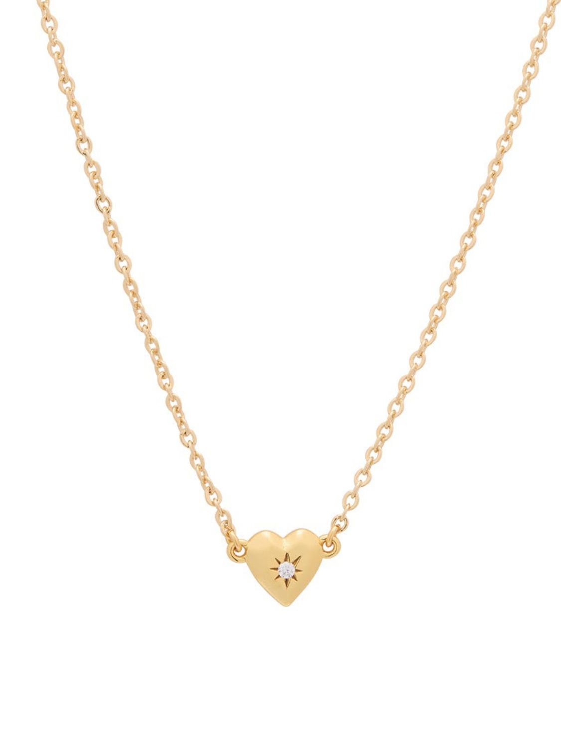 Zircon Heart Pendant Necklace - felvior