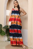 Plus Size Tie-Shoulder Maxi Dress - felvior