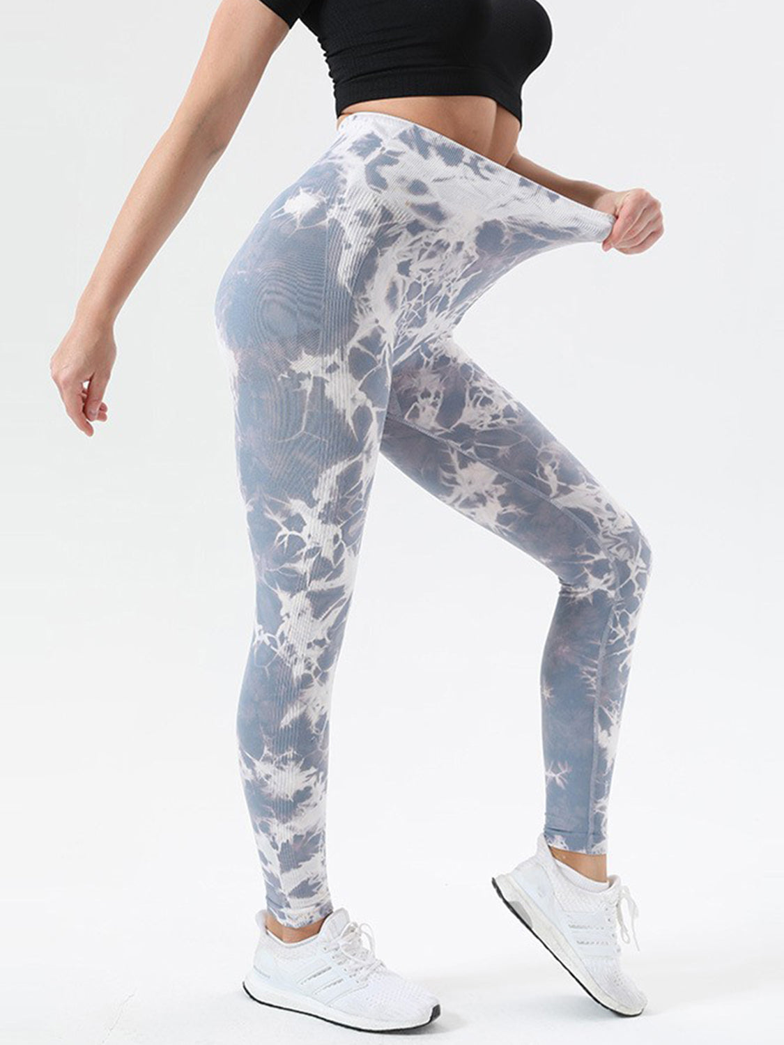 Tie-Dye High Waist Active Leggings - felvior
