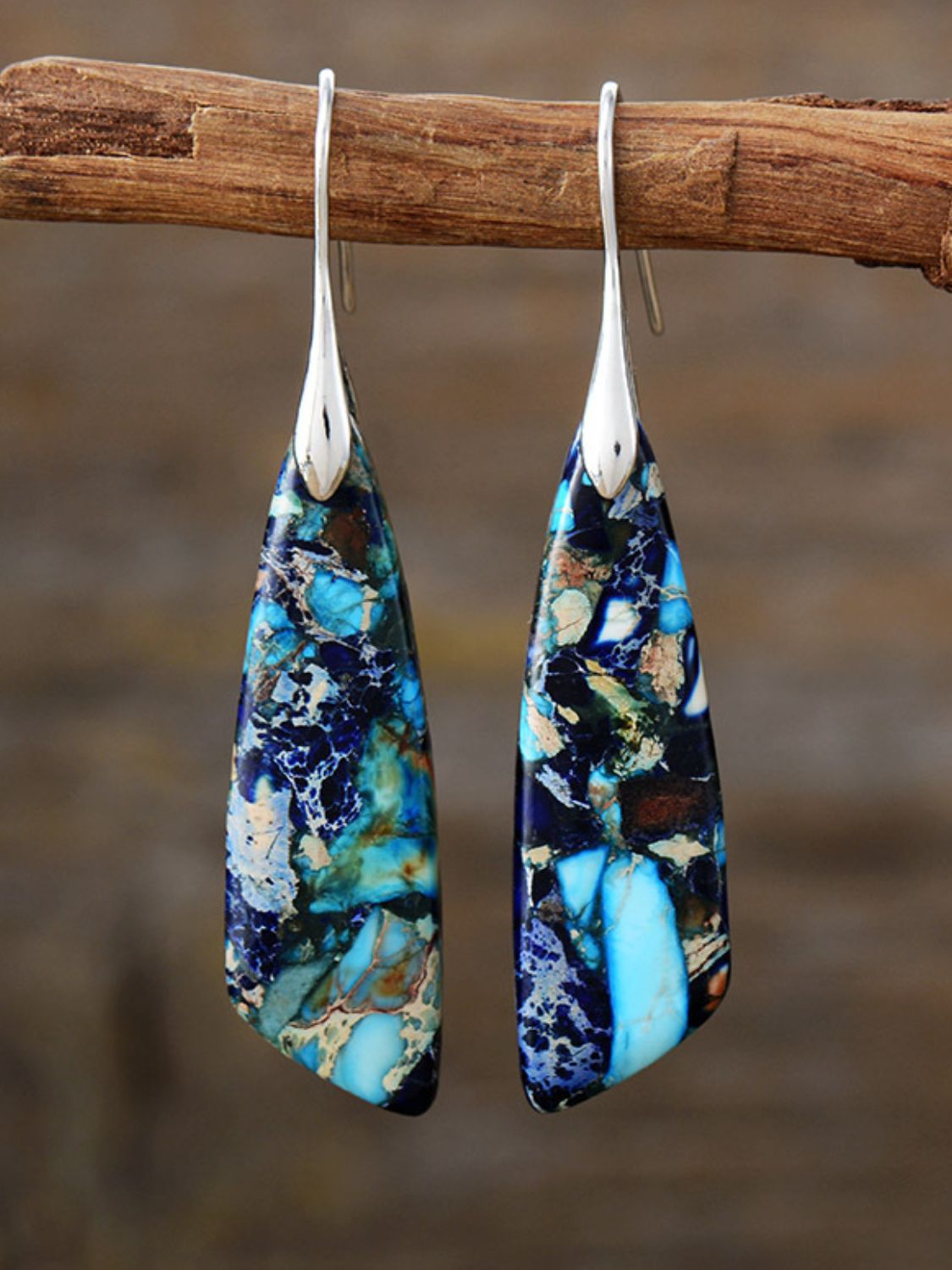 Geometrical Shape Dangle Earrings - felvior