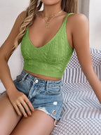 Cable-Knit Short Cami