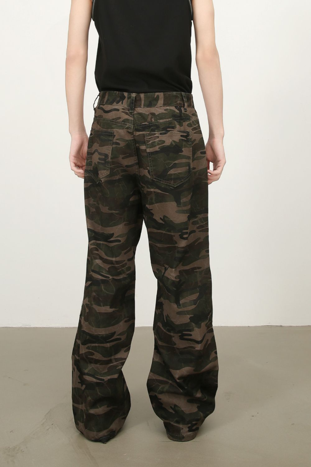 Men's Camouflage Jeans with Pockets