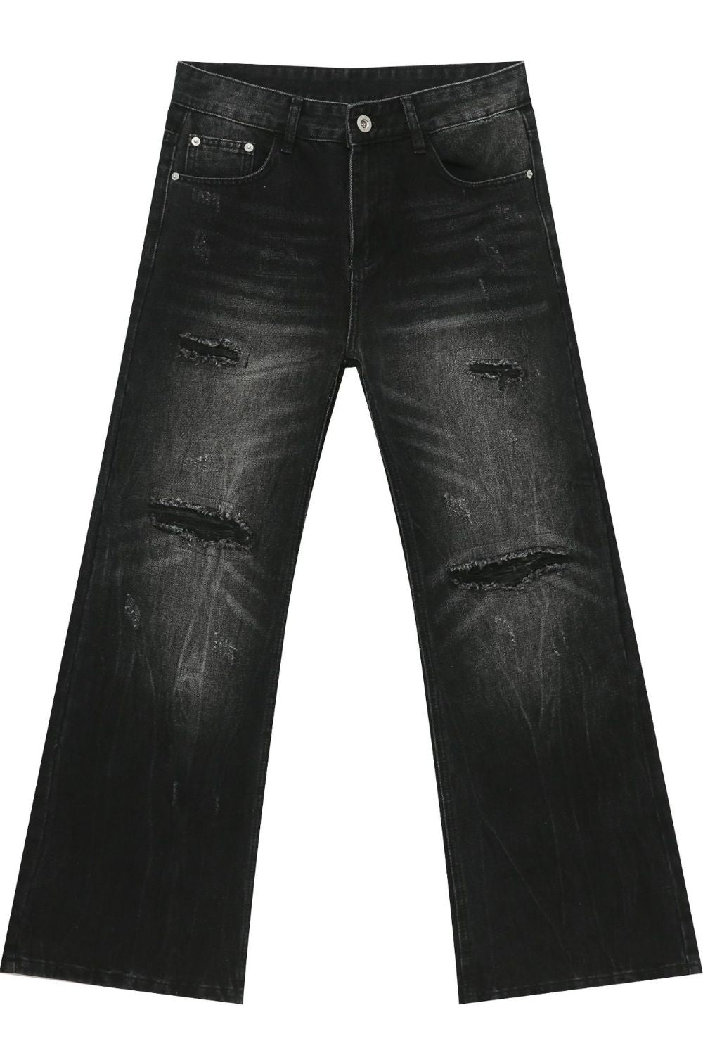 Men's Distressed Jeans with Pockets