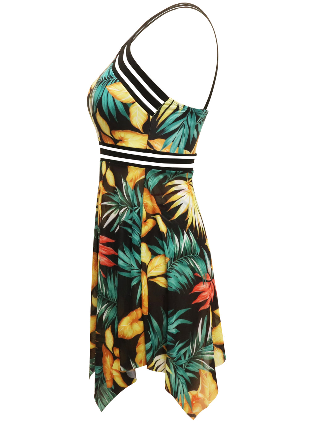 Cutout Printed Two-Piece Swim Set