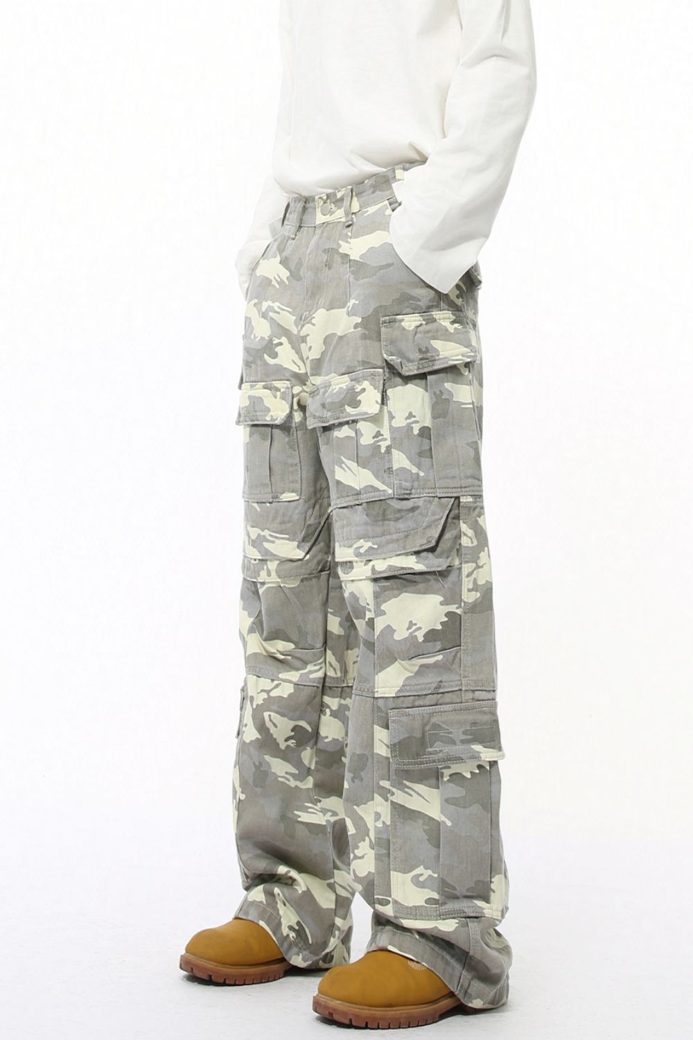 Men's Camouflage Straight Cargo Jeans