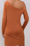 Twisted One-Shoulder Mini Dress - felvior