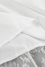 Lace Elastic Waist Maxi Skirt