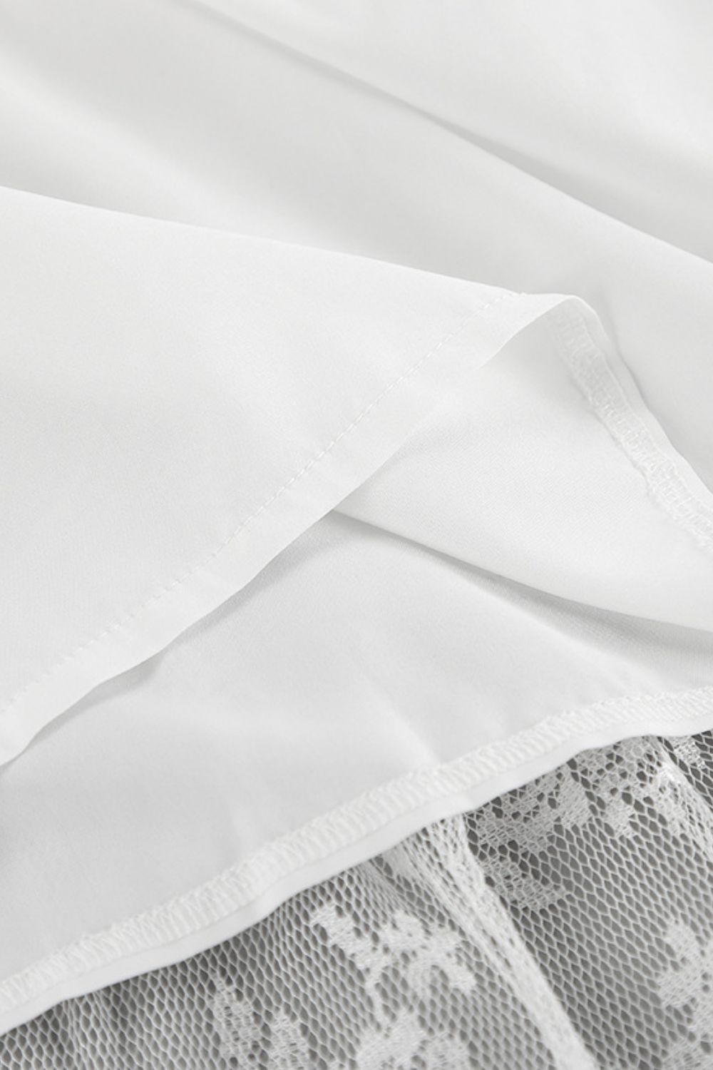 Lace Elastic Waist Maxi Skirt