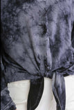 Umgee Full Size Tie Dye Lightweight Long Sleeve Top Plus Size