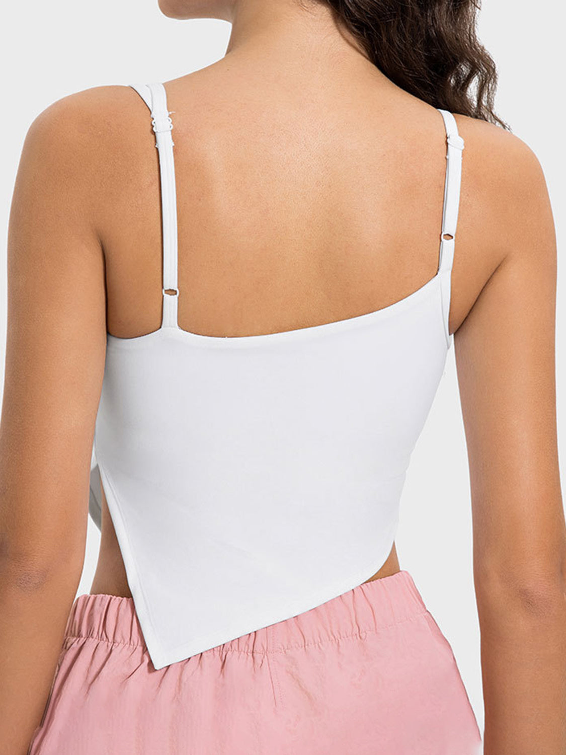 Millennia Slit Asymmetrical Neck Active Cami - felvior