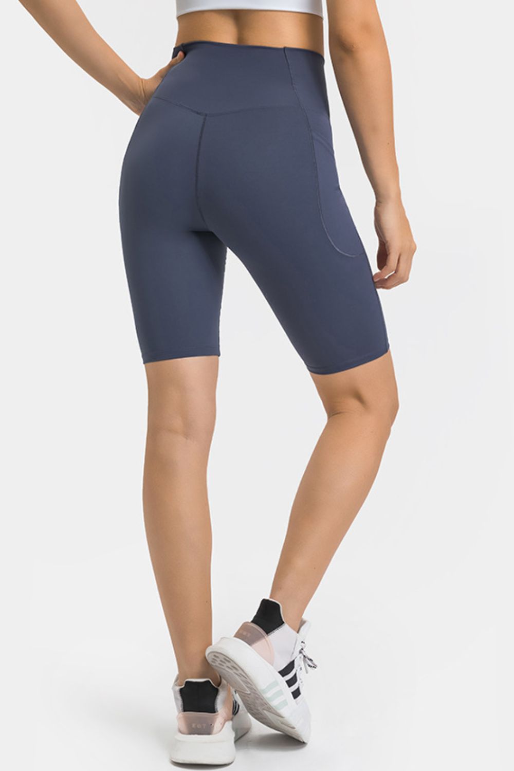 Millennia High Waist Biker Shorts with Pockets - felvior