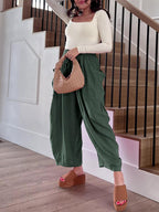 Full Size Drawstring Pants with Pockets Plus Size