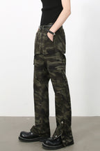 Men's Camouflage Jeans with Cargo Pockets