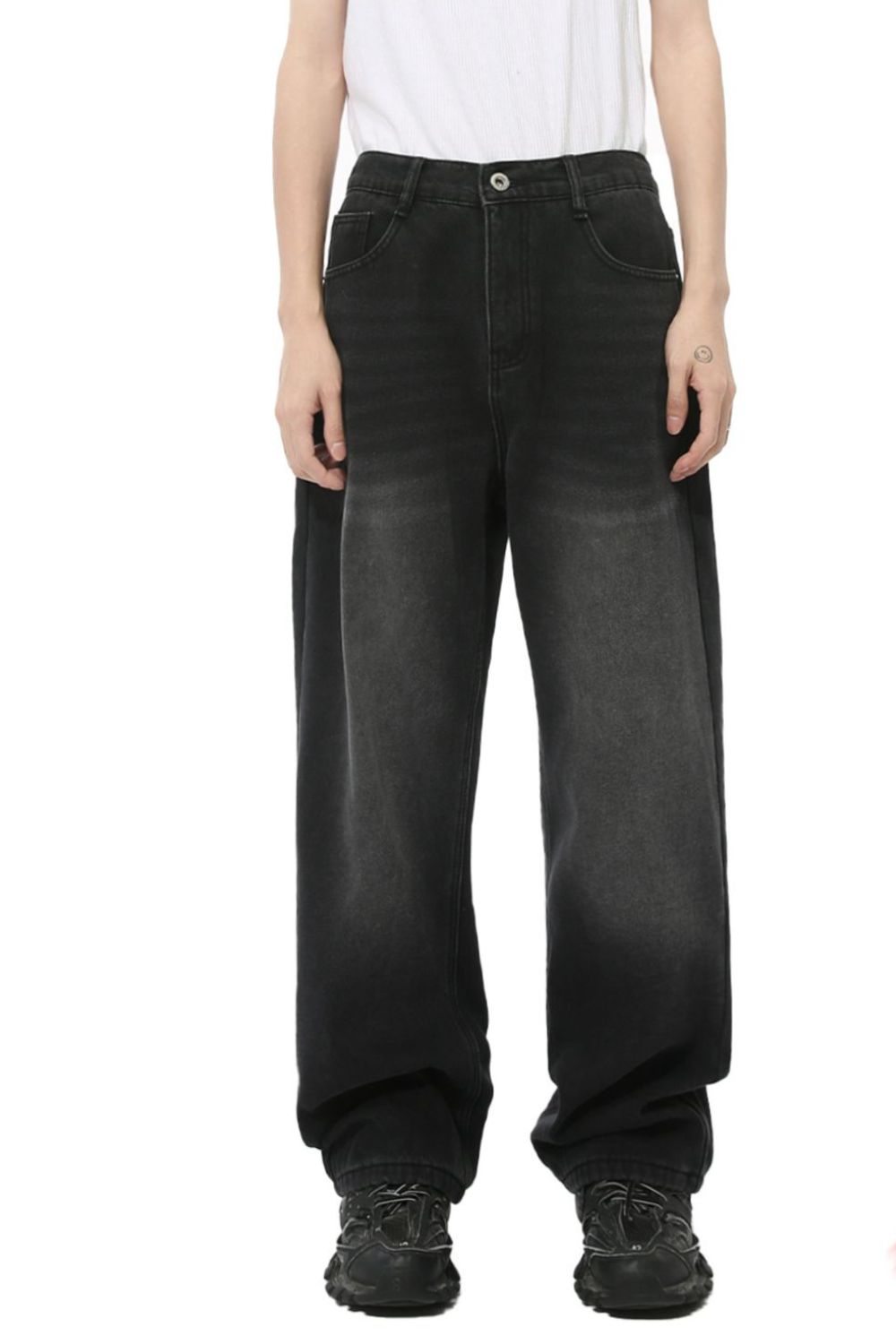 Men's Baggy Jeans with Pockets - felvior