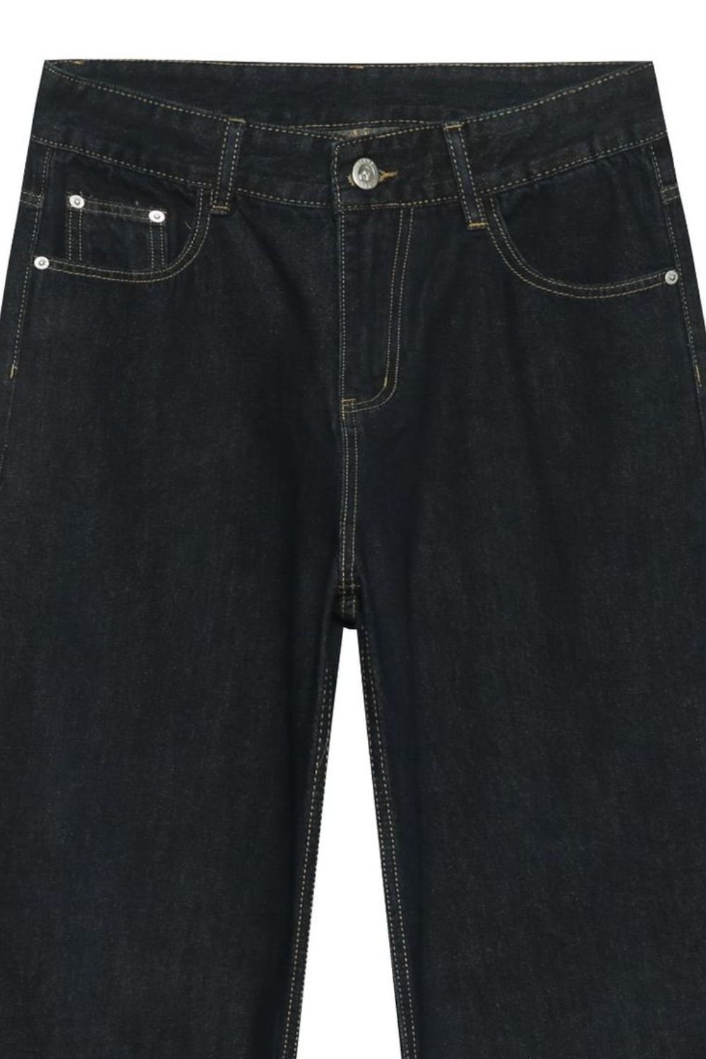 Men's Wide Leg Jeans with Pockets