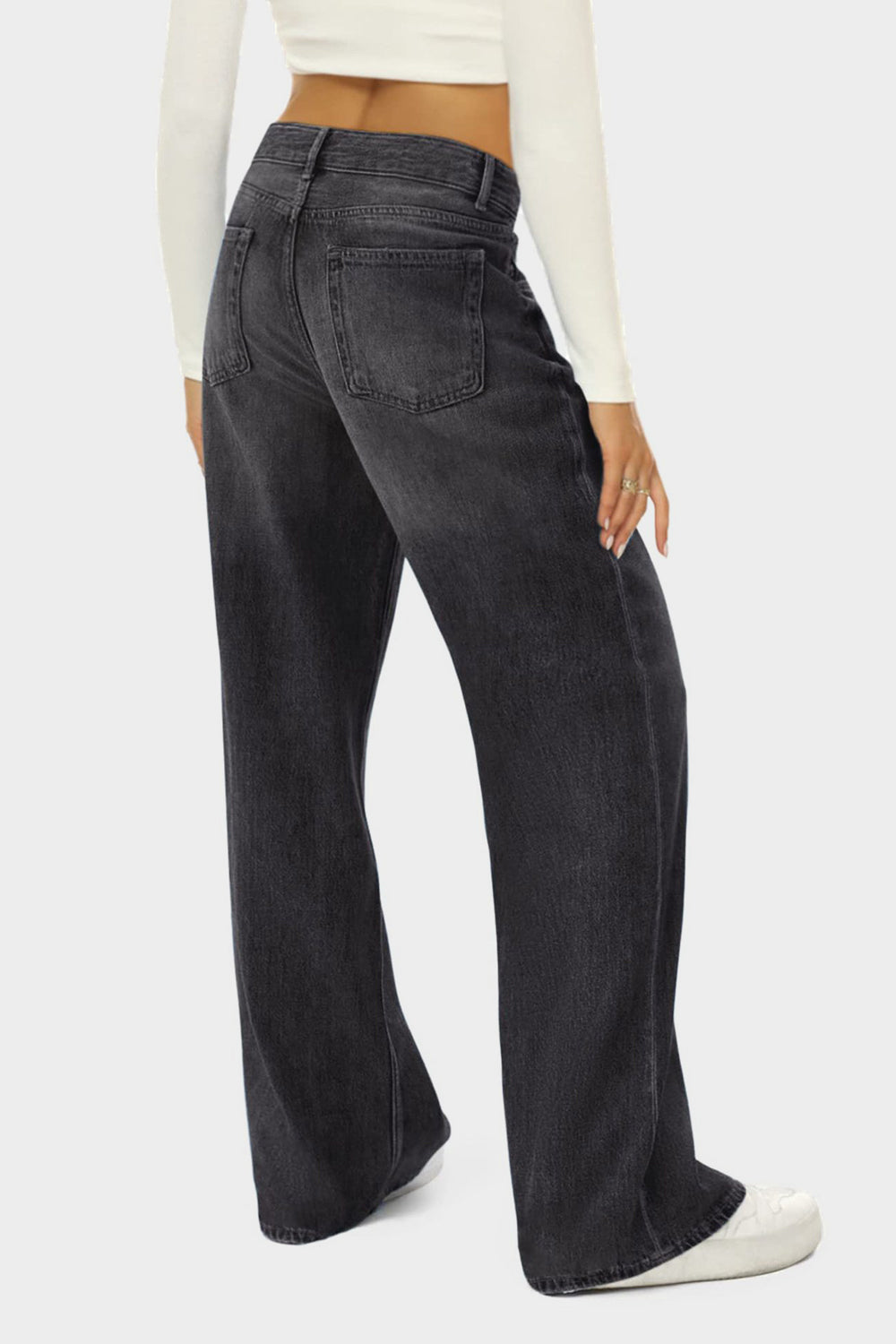 High Waist Wide Leg Jeans - felvior