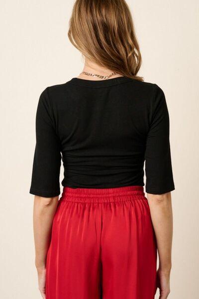 Mittoshop Round Neck Half Sleeve T-Shirt - felvior