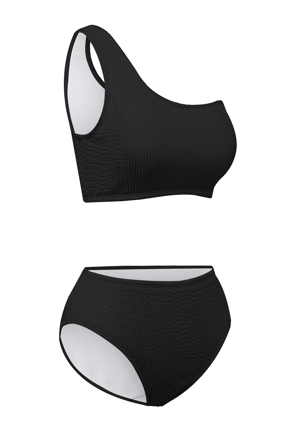 Single Shoulder Bikini Set - felvior