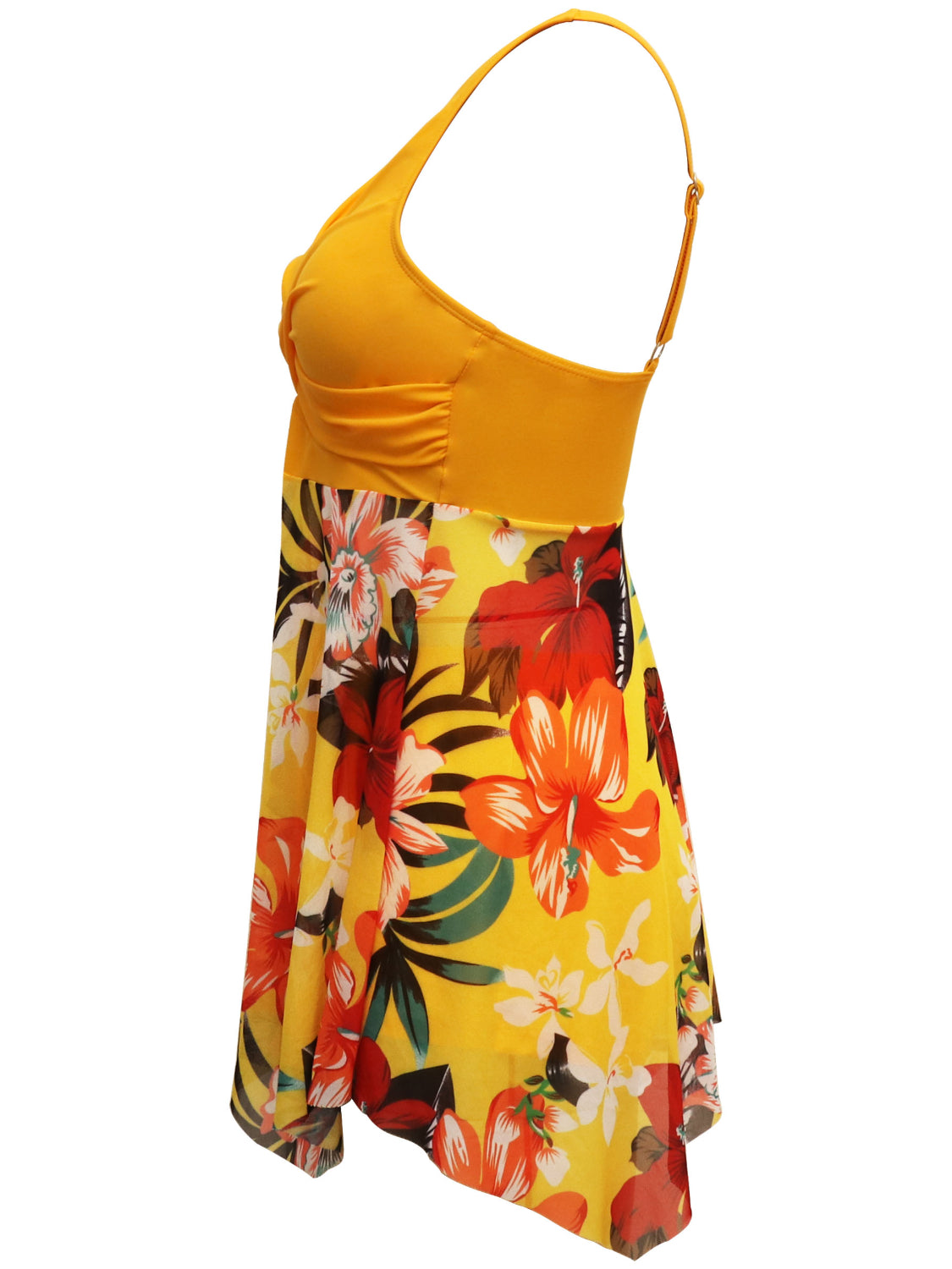 Printed Wide Strap Two-Piece Swim Set - felvior