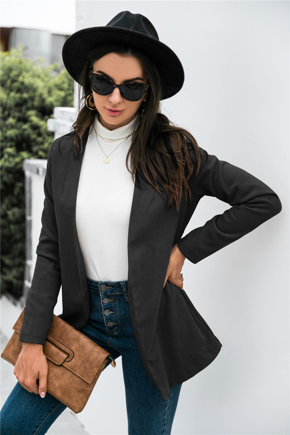 Three-Quarter Sleeve Blazer - felvior