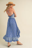 Aemi + Co Ditsy Floral Ruffled Hem Maxi Cami Dress - felvior