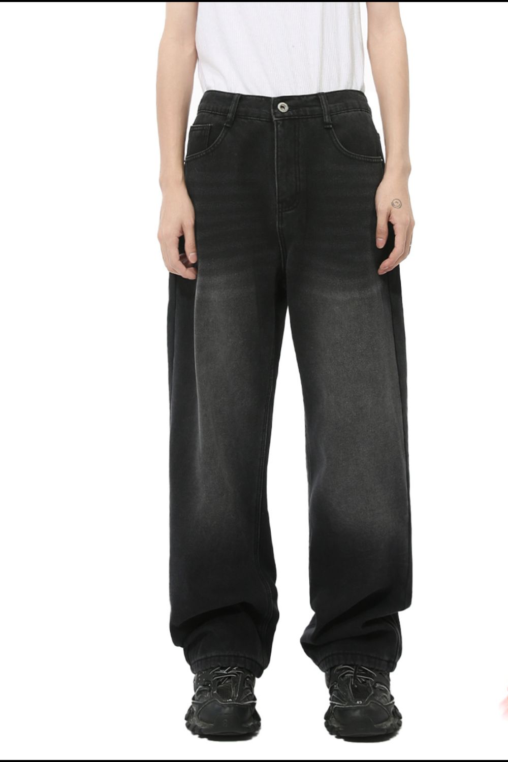Men's Baggy Jeans with Pockets - felvior