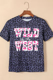 WILD LIKE THE WEST Graphic Leopard T-Shirt