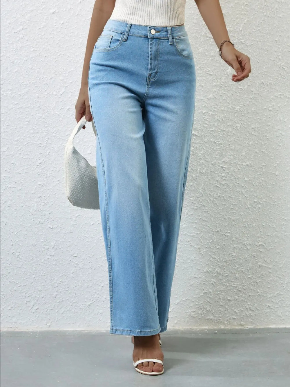 High Rise Wide Leg Jeans