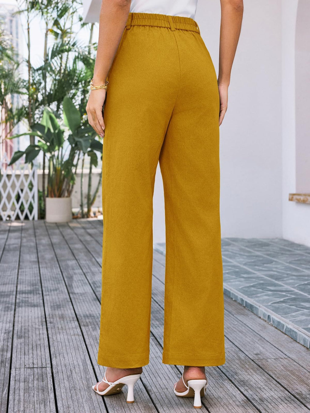High Waist Wide Leg Pants