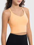 Millennia Crisscross Round Neck Active Tank - felvior
