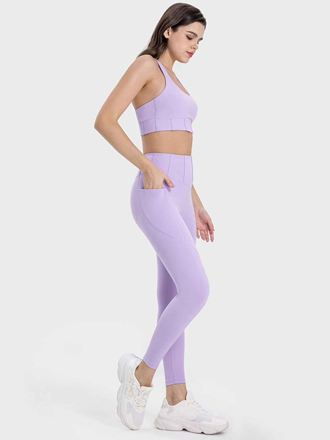 Millennia Pocketed High Waist Active Leggings - felvior
