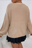 Floral Applique Drop Shoulder Open Front Cardigan - felvior