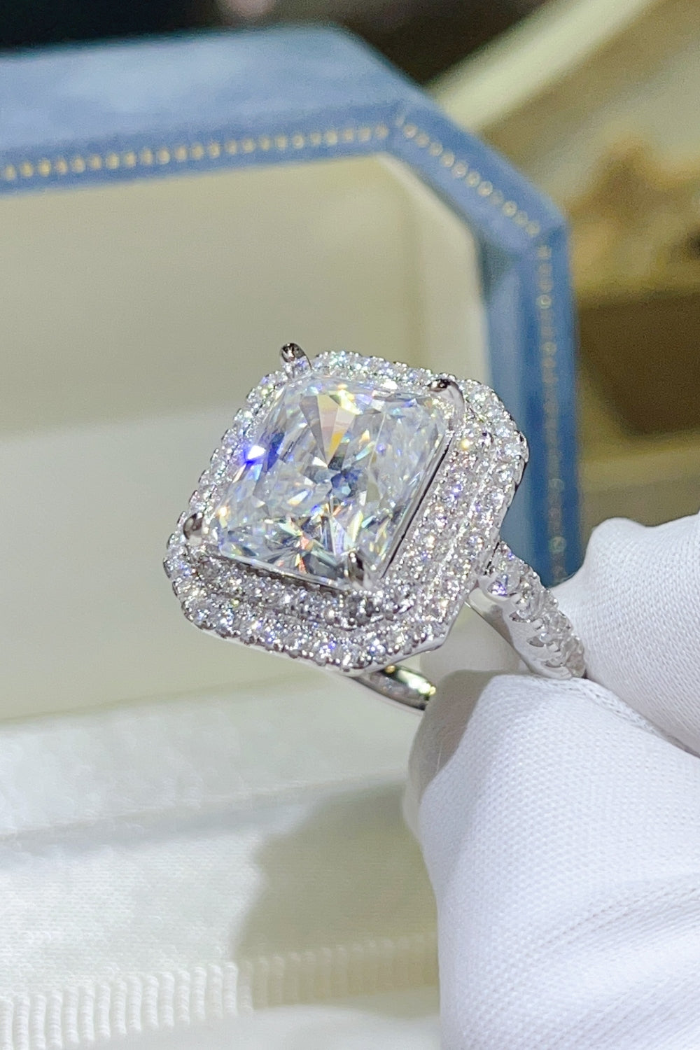 2 Carat Moissanite 925 Sterling Silver Ring - felvior
