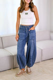 Drawstring Jeans with Pockets - felvior