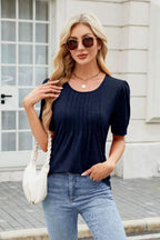 Round Neck Short Sleeve T-Shirt
