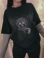 Graphic Round Neck Short Sleeve T-Shirt