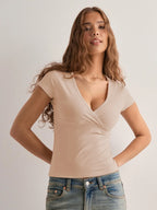 Surplice Short Sleeve T-Shirt