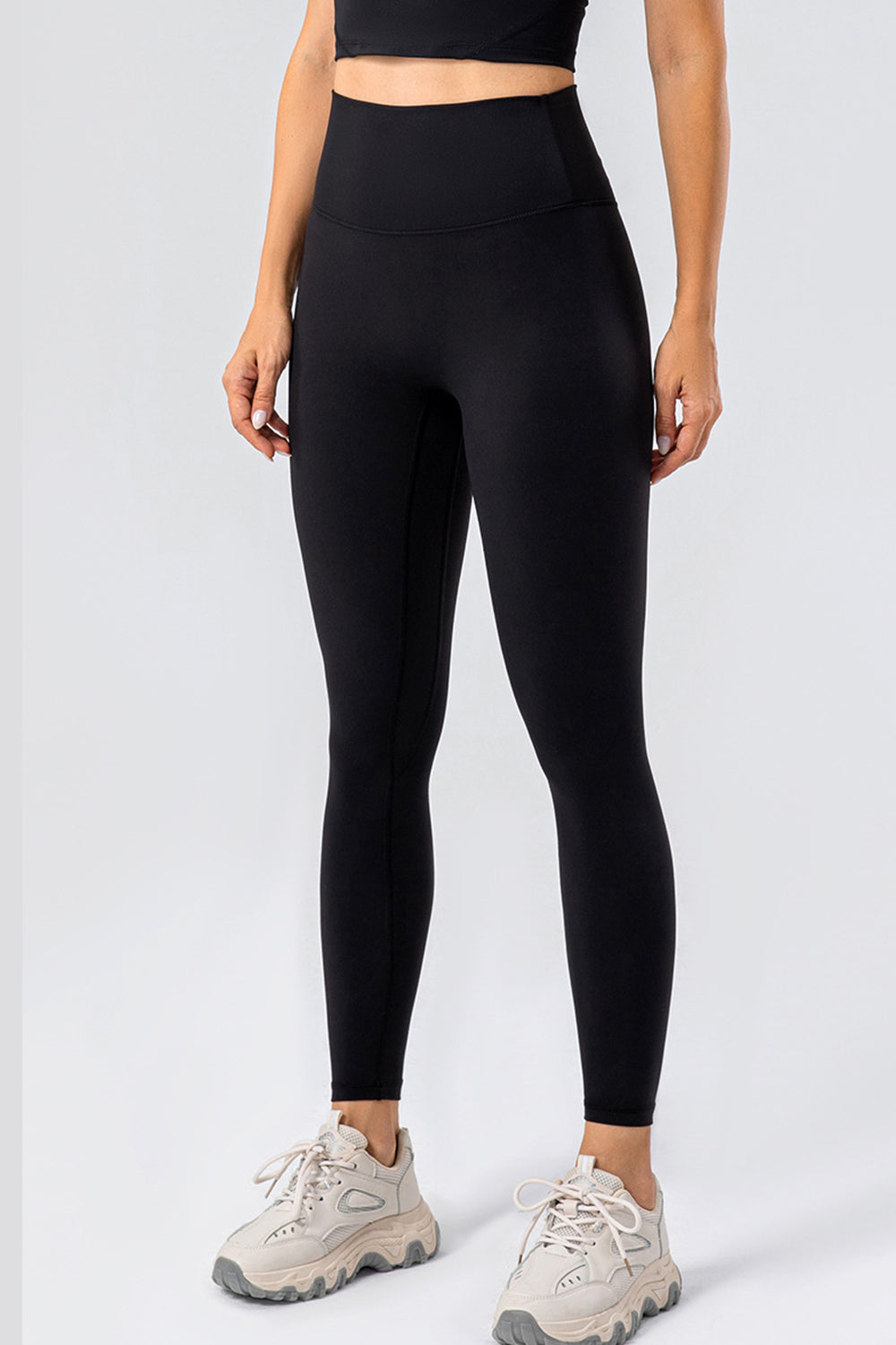 High Waist Wide Waistband Active Leggings - felvior