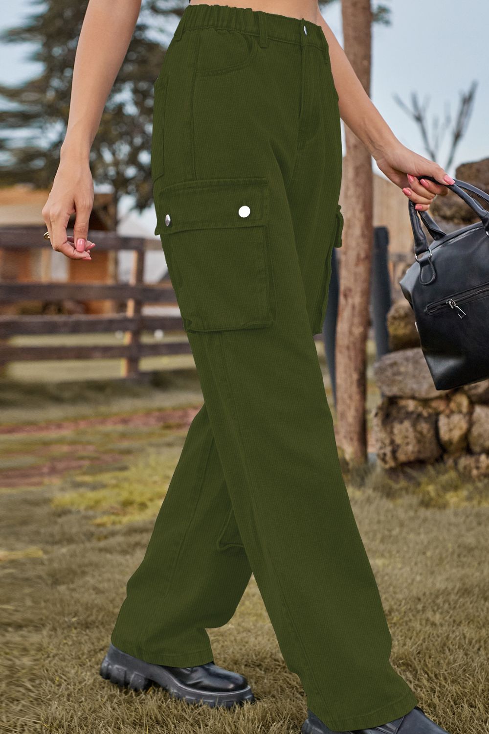 Loose Fit Long Jeans with Pockets - felvior