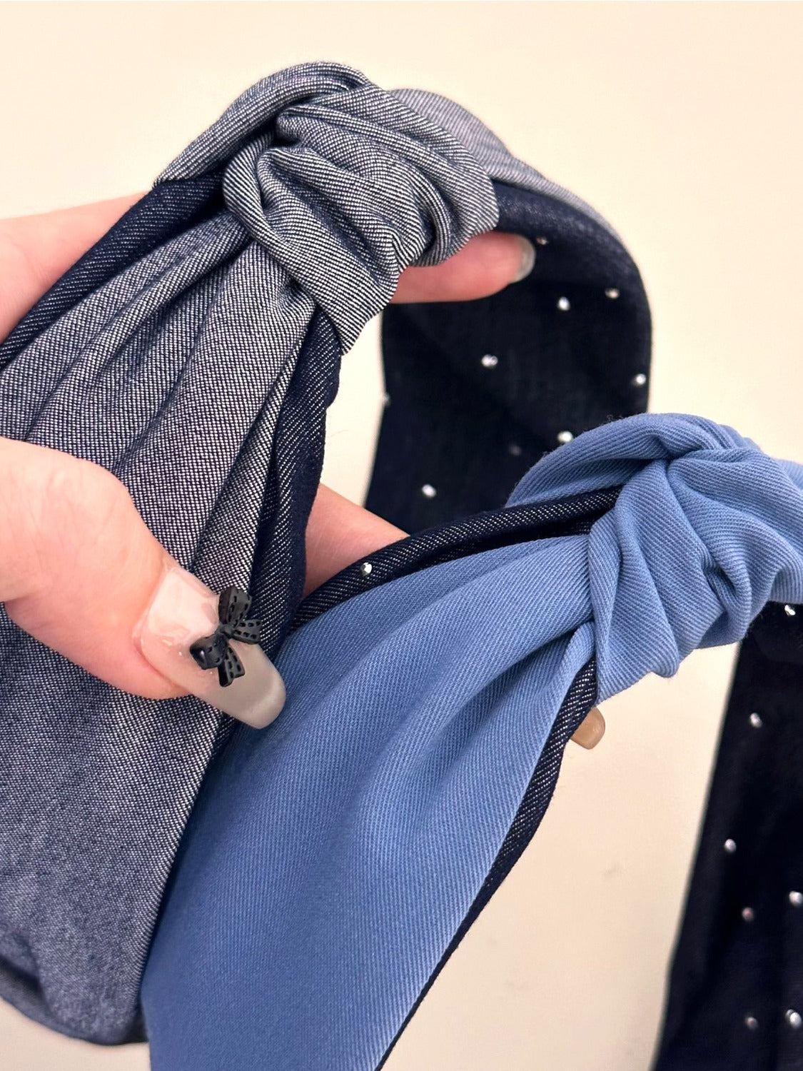 Knotted Polyester Wide Headband - felvior