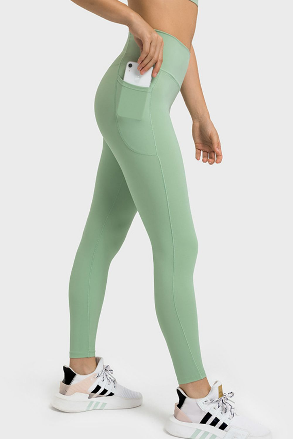 Millennia V-Waist Yoga Leggings with Pockets - felvior