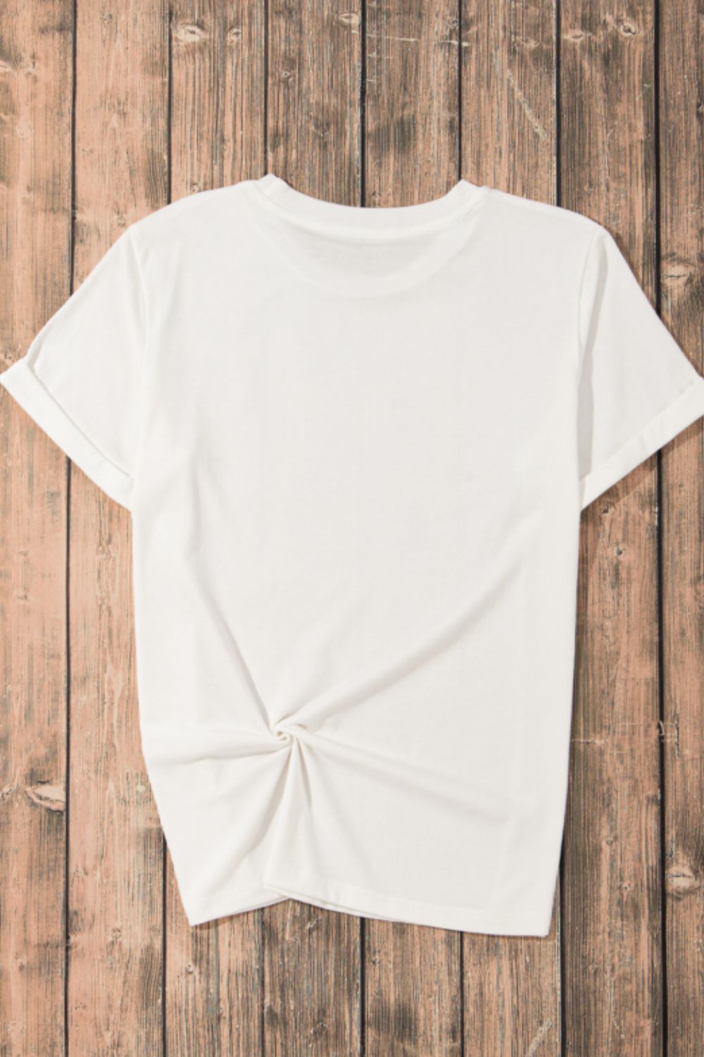 Sequin Strawberry Crew Neck Short Sleeve T Shirt