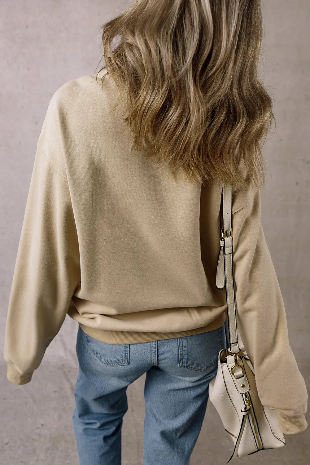 Santa Graphic Round Neck Long Sleeve Sweatshirt - felvior