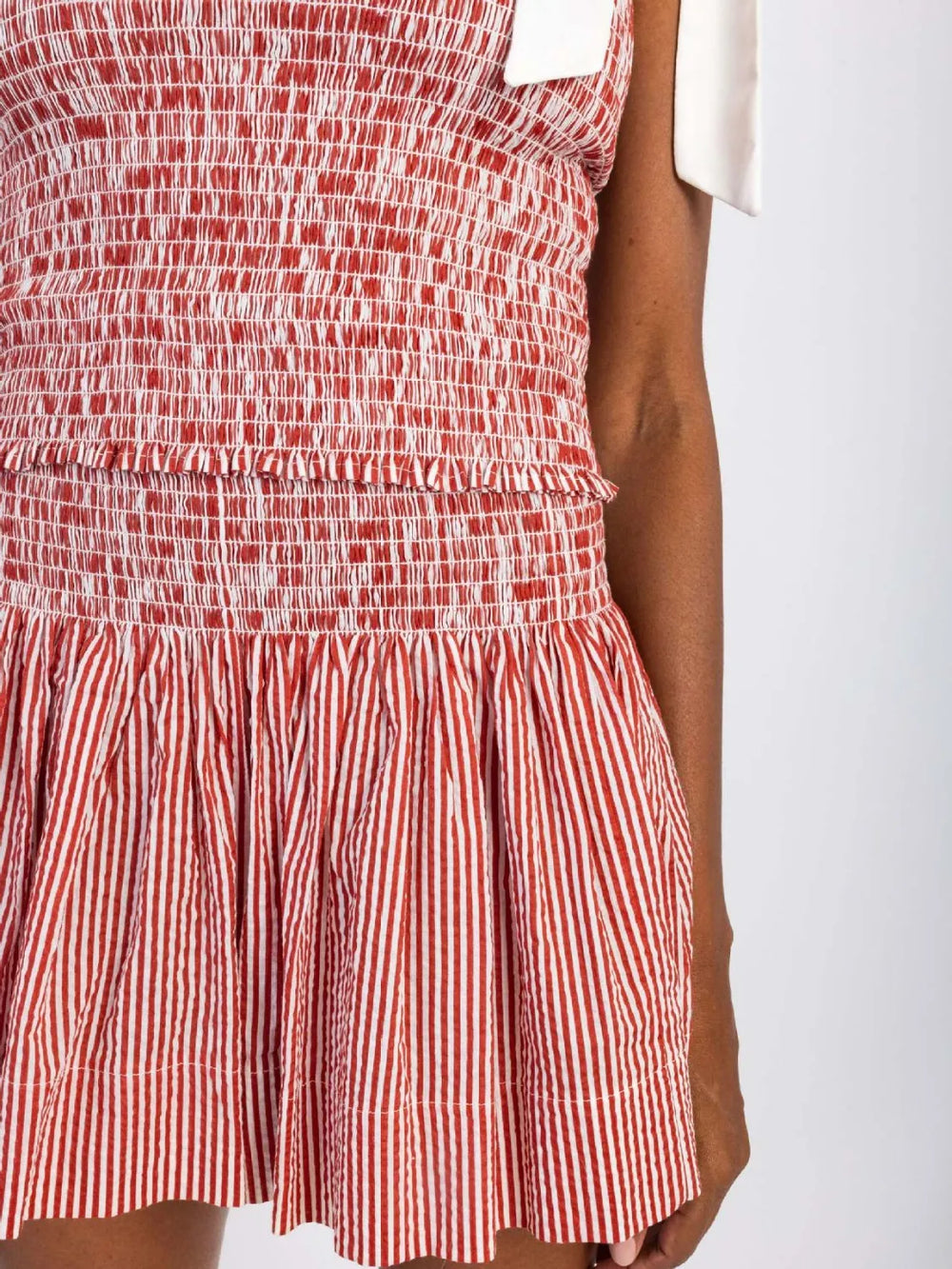 Smocked Tie Shoulder Cami and Shorts Set