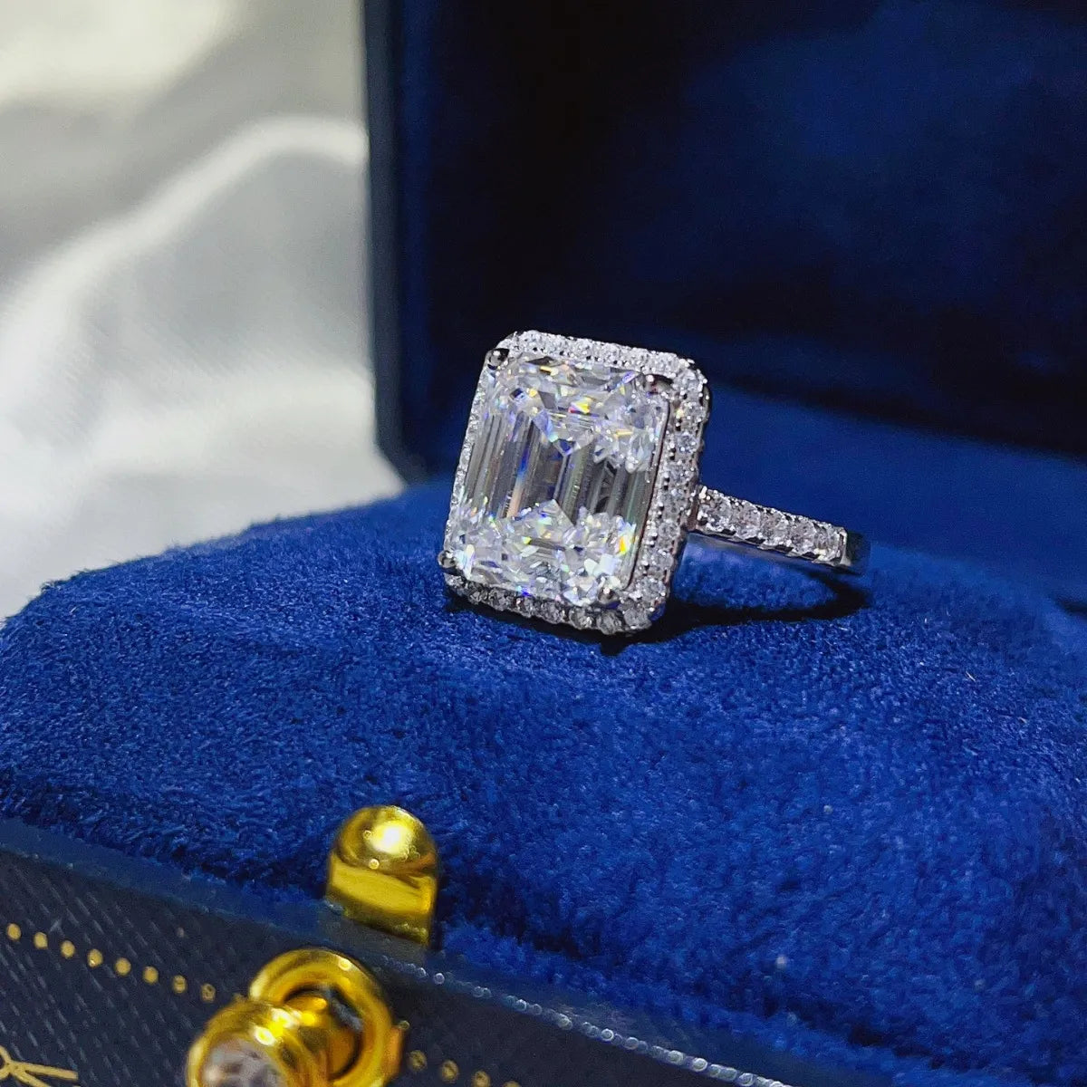 5 Carat Moissanite 925 Sterling Silver Ring - felvior